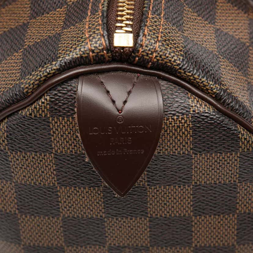 Louis Vuitton Damier Ebene Speedy 25 Brown Good condition - Box View