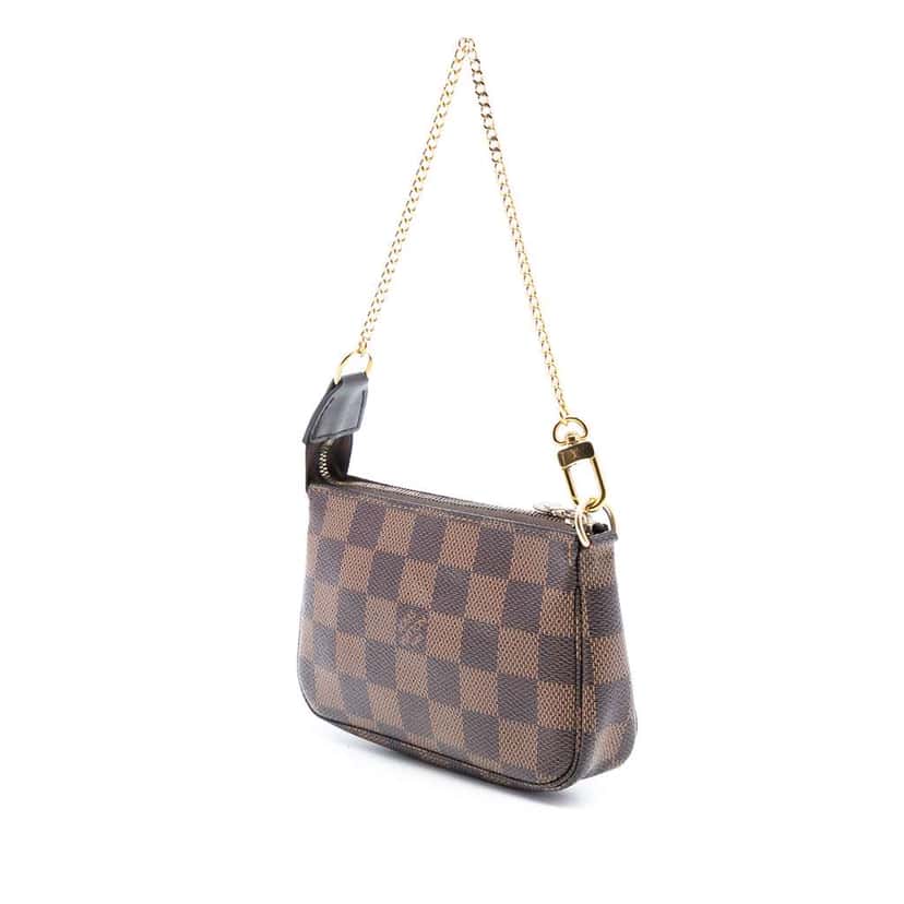 Louis Vuitton Damier Ebene Mini Pochette Accessoires Brown Very good condition - Back View