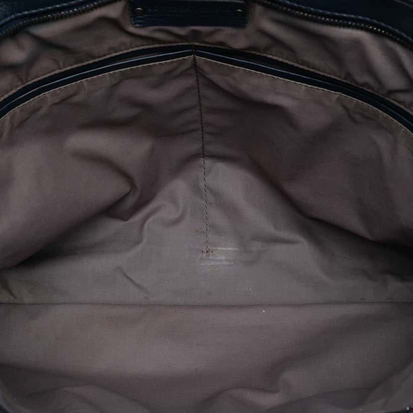 Bottega Veneta Nappa Intrecciato Business Bag Blue Leather Good condition - Model View