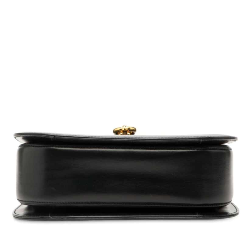 Gucci Leather Horsebit Top Handle Bag Black Leather Good condition - Inside View