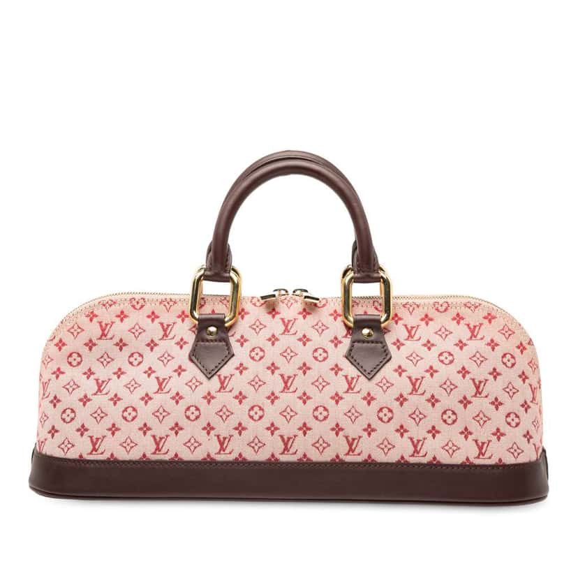 Louis Vuitton Monogram Mini Lin Alma Horizontal Red Canvas Good condition - Front View