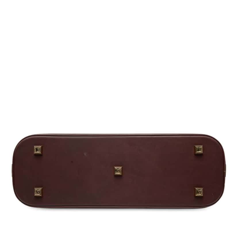 Louis Vuitton Monogram Mini Lin Alma Horizontal Red Canvas Good condition - Inside View