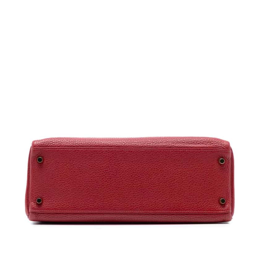Hermès Togo Kelly II Retourne 32 Red Leather Good condition - Inside View