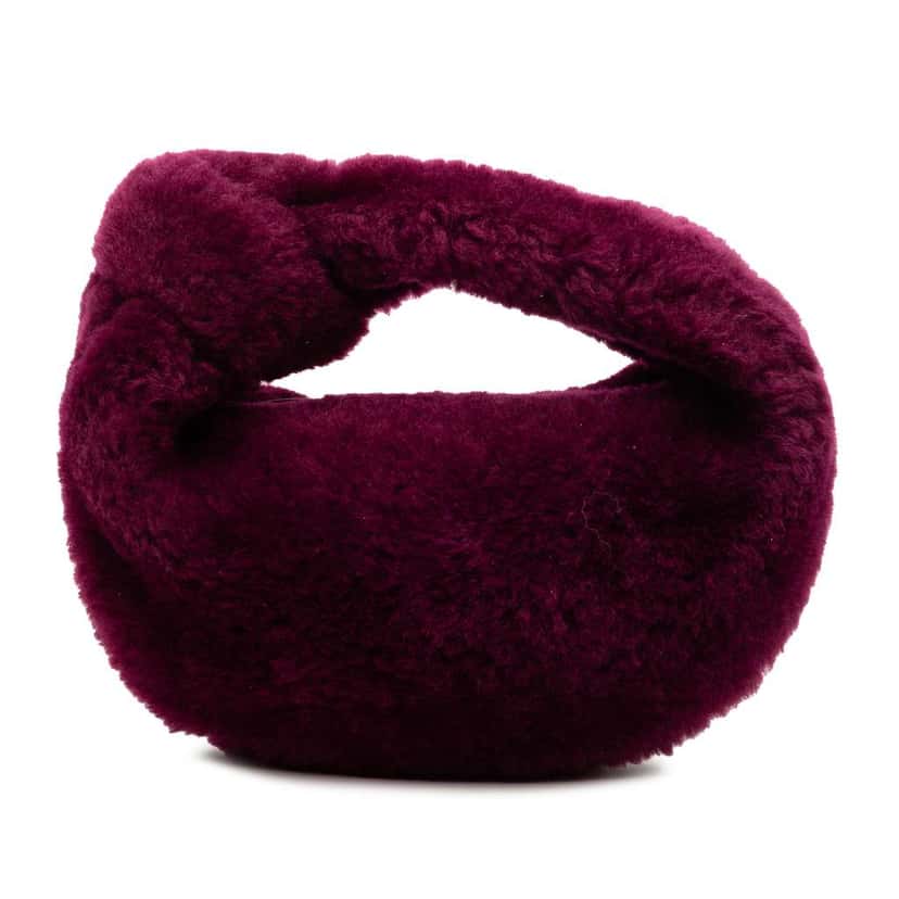 Bottega Veneta Mini Shearling Jodie Purple Very good condition - Front View