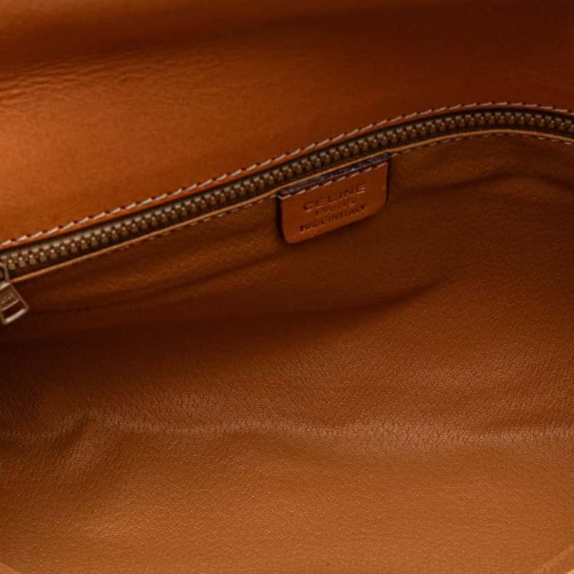 Celine Macadam Coated Canvas Clutch Brown Canvas Good condition - Model View
