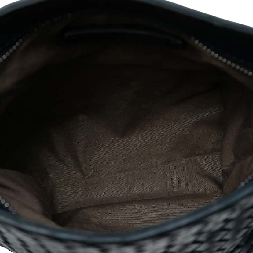 Bottega Veneta Nappa Intrecciato VN Crossbody Blue Leather Good condition - Model View