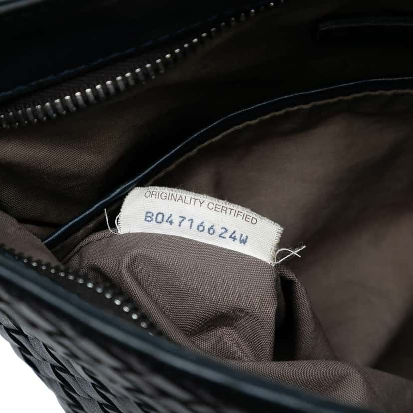 Bottega Veneta Nappa Intrecciato VN Crossbody Blue Leather Good condition - Box View