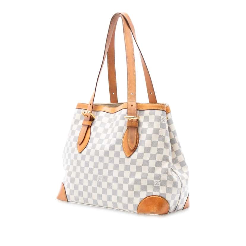 Louis Vuitton Damier Azur Hampstead MM White Good condition - Back View