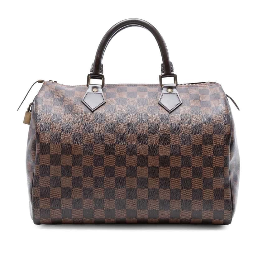 Louis Vuitton Damier Ebene Speedy 30 Brown Good condition - Front View