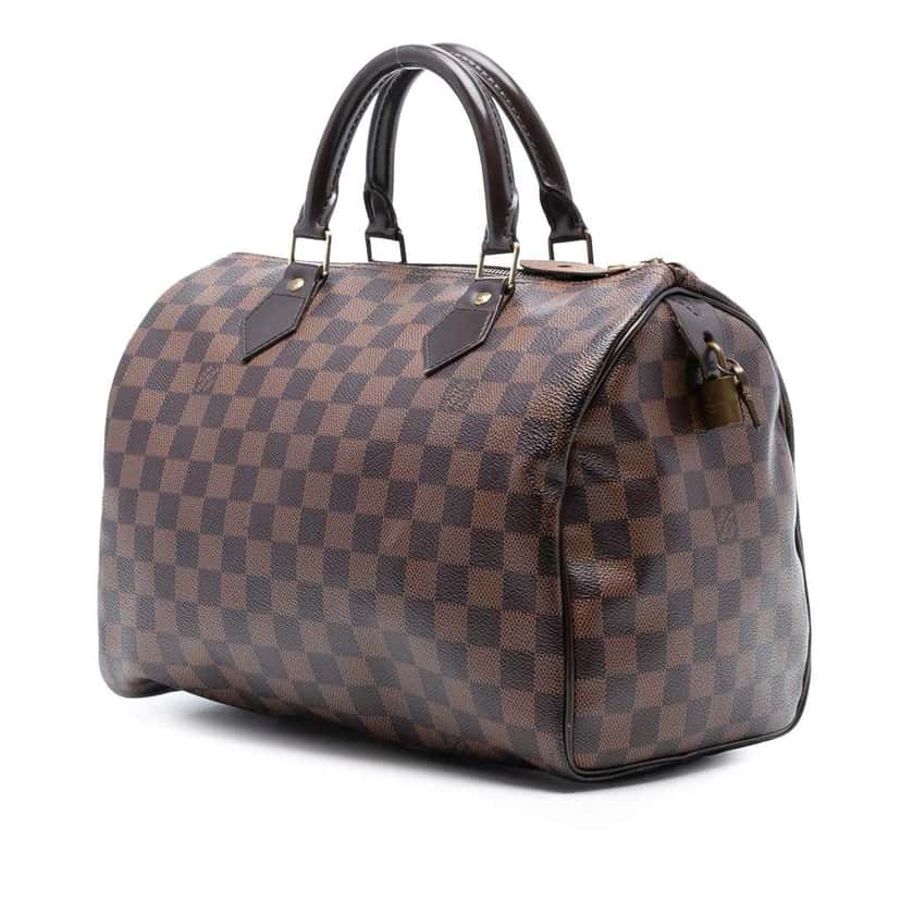 Louis Vuitton Damier Ebene Speedy 30 Brown Good condition - Back View