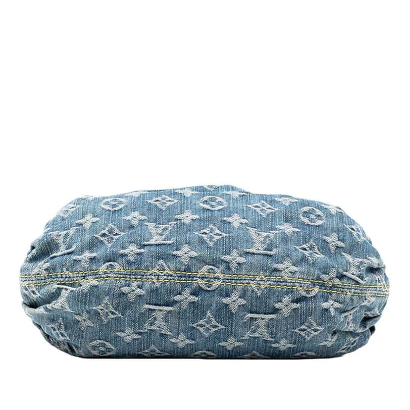 Louis Vuitton Monogram Denim Pleaty Blue Denim Good condition - Inside View