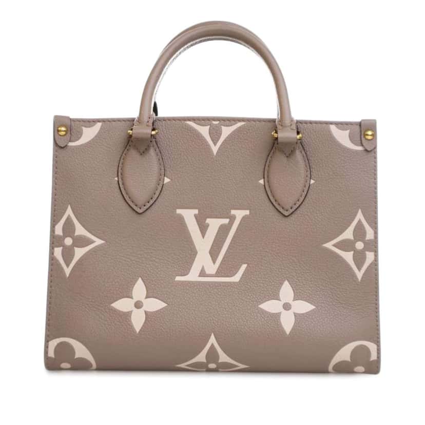 Louis Vuitton Bicolor Monogram Empreinte Giant OnTheGo PM Brown Leather Good condition - Inside View