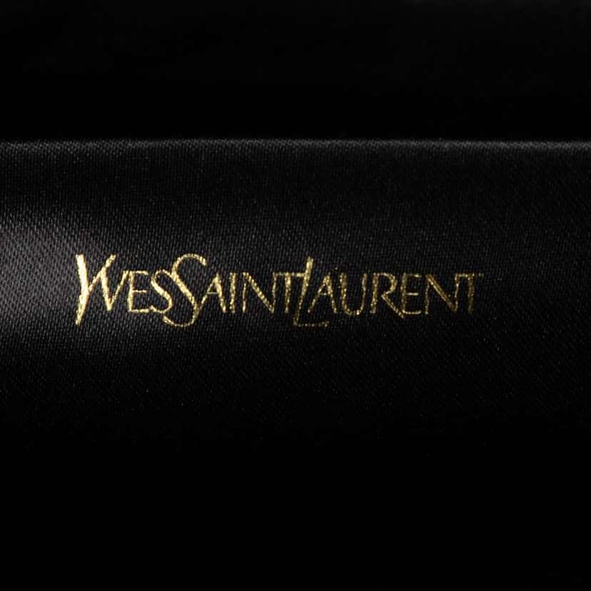 Saint Laurent Large Metallic Leather Belle de Jour Clutch Brown Leather Good condition - Box View
