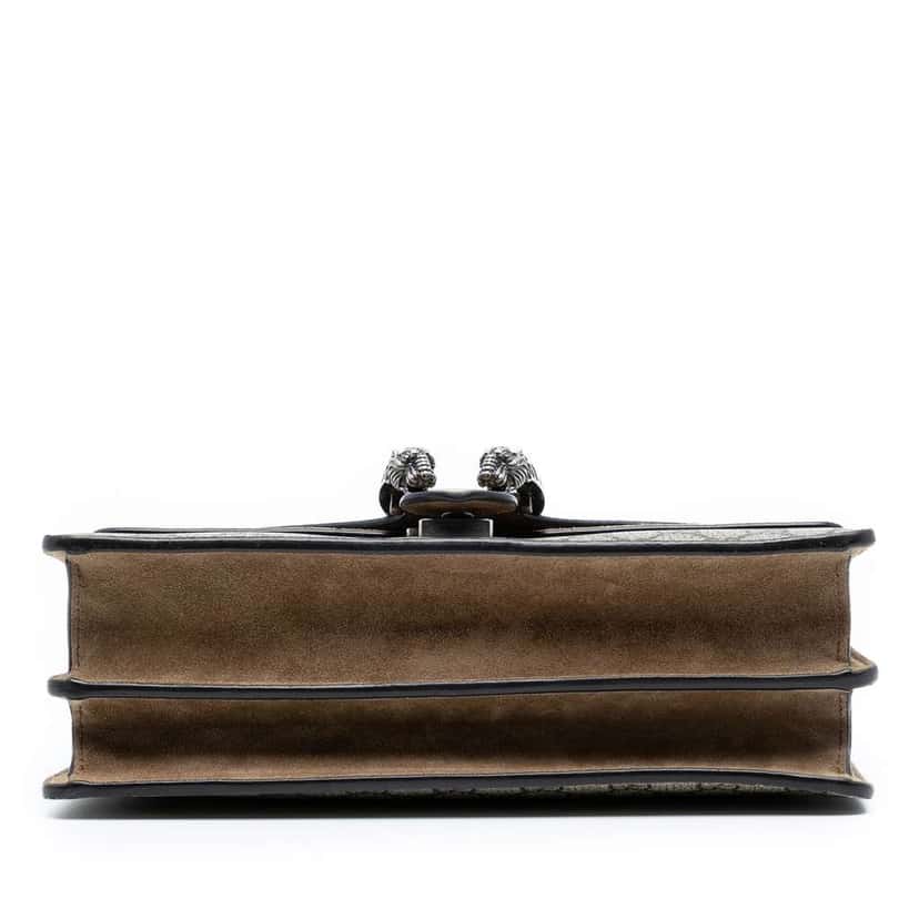 Gucci Medium GG Supreme Dionysus Shoulder Bag Brown Canvas Good condition - Inside View