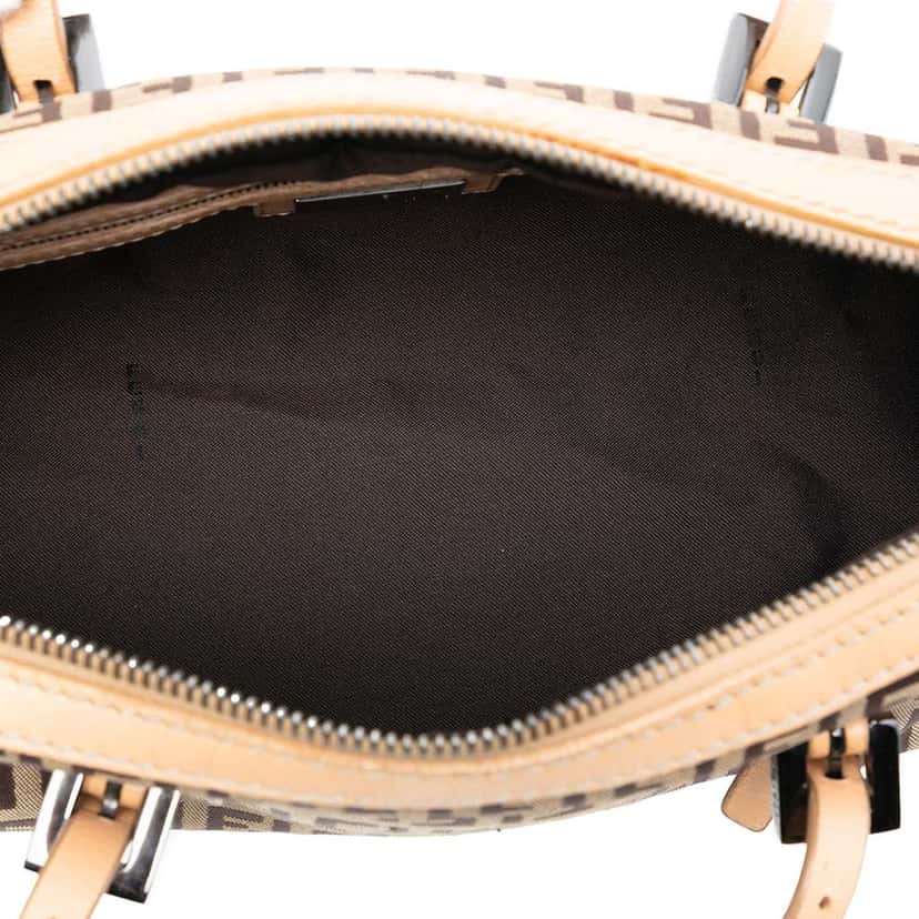 Fendi Zucchino Canvas Handbag Brown Canvas Good condition - Model View