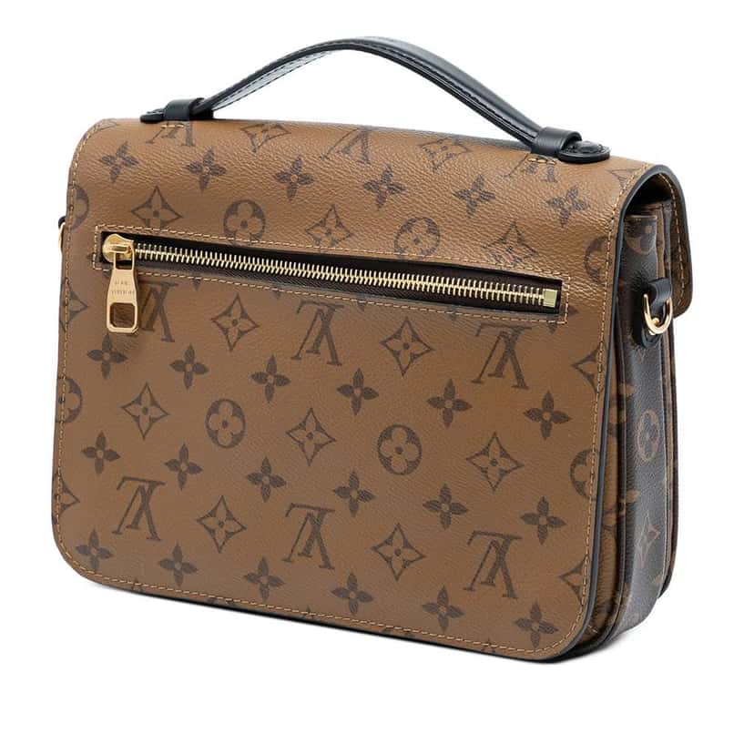 Louis Vuitton Monogram Reverse Pochette Metis Brown Good condition - Back View