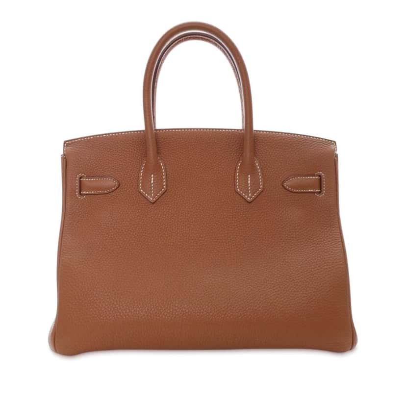 Hermès Togo Birkin Retourne 30 Brown Leather Good condition - Inside View