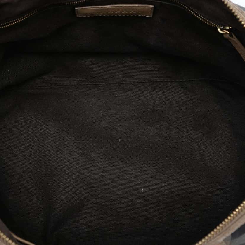 Burberry House Check Canvas Satchel Brown Canvas Very good condition - Model View