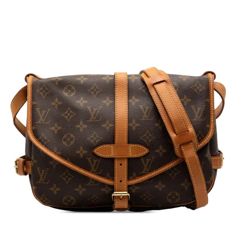Louis Vuitton Monogram Saumur 30 Brown Good condition - Front View
