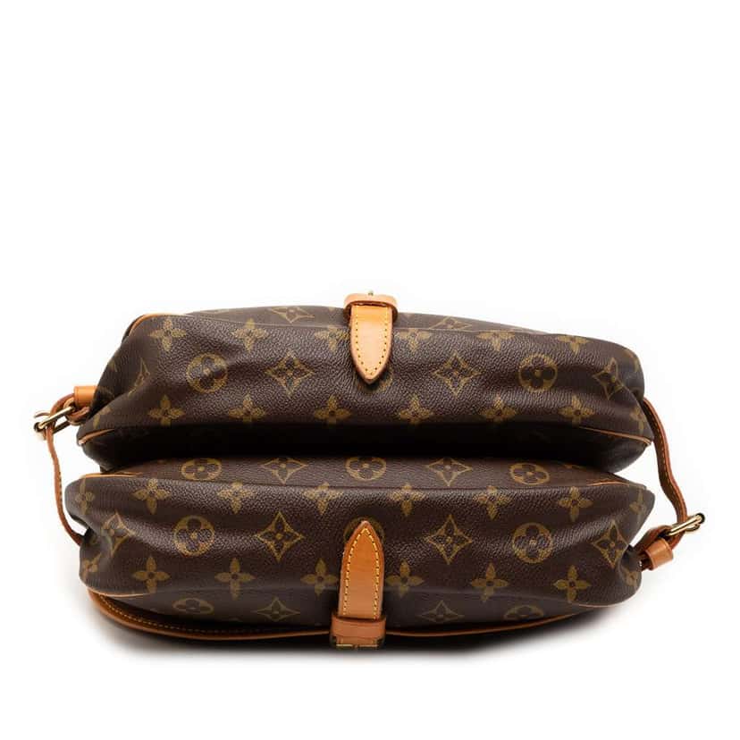 Louis Vuitton Monogram Saumur 30 Brown Good condition - Inside View