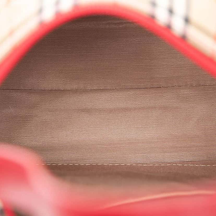 Burberry Haymarket Check Canvas Shoulder Bag Brown Canvas Good condition - Model View