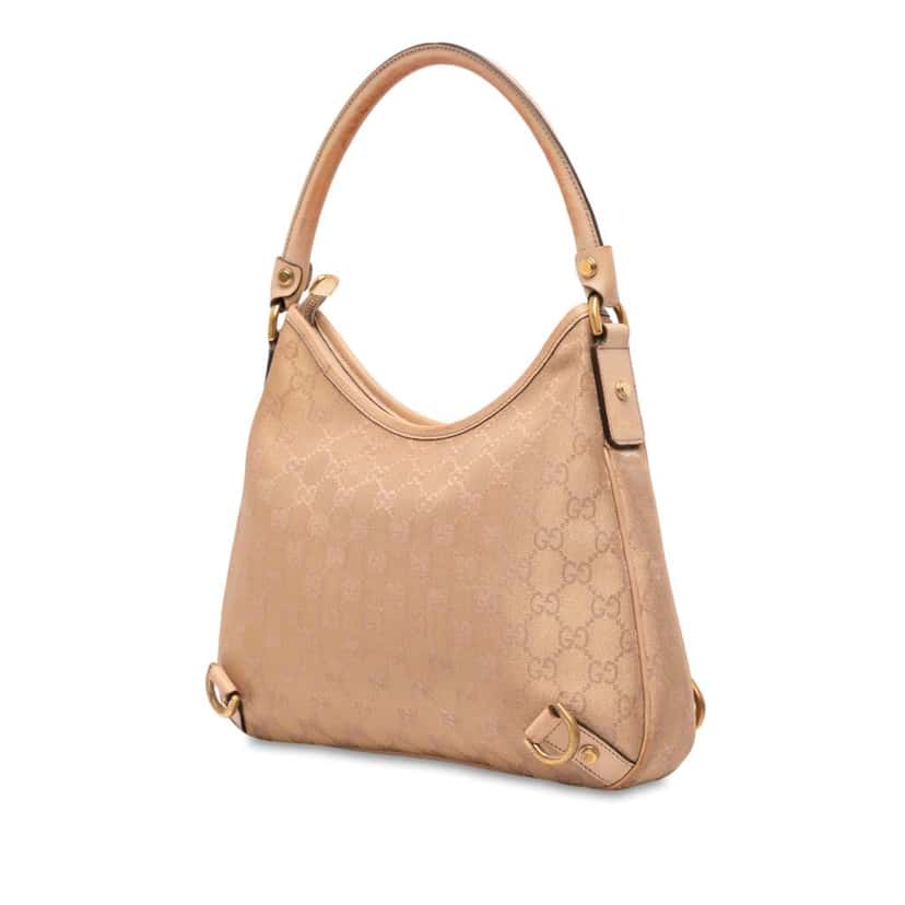 Gucci GG Canvas Abbey D Ring Shoulder Bag Brown Canvas Good condition - Back View