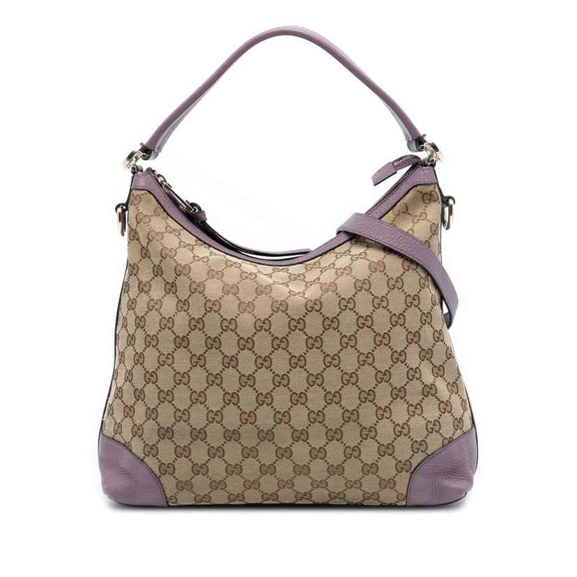Gucci Small GG Canvas Miss GG Hobo Brown Canvas Good condition - Front View