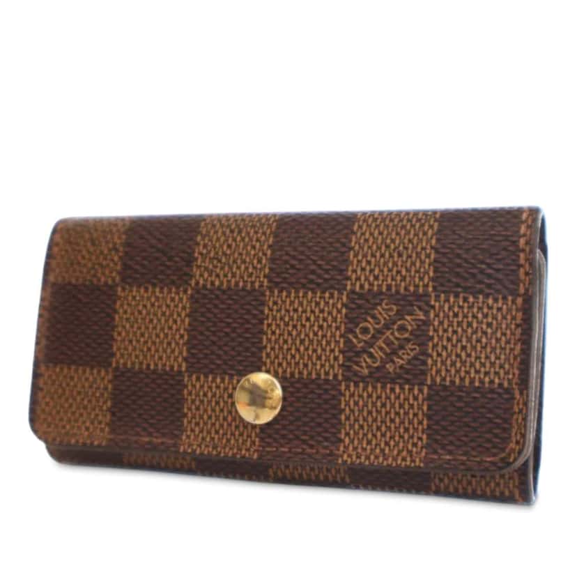Louis Vuitton Damier Ebene Multicles 4 Key Holder Brown Good condition - Back View