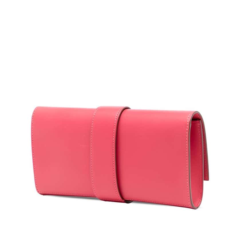 Hermès Tadelakt Medor Clutch 23 Pink Leather Good condition - Back View