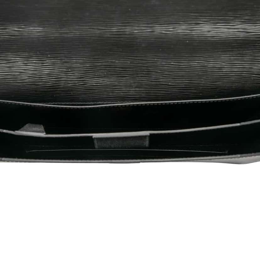 Louis Vuitton Epi Serviette Ambassadeur Black Leather Good condition - Model View