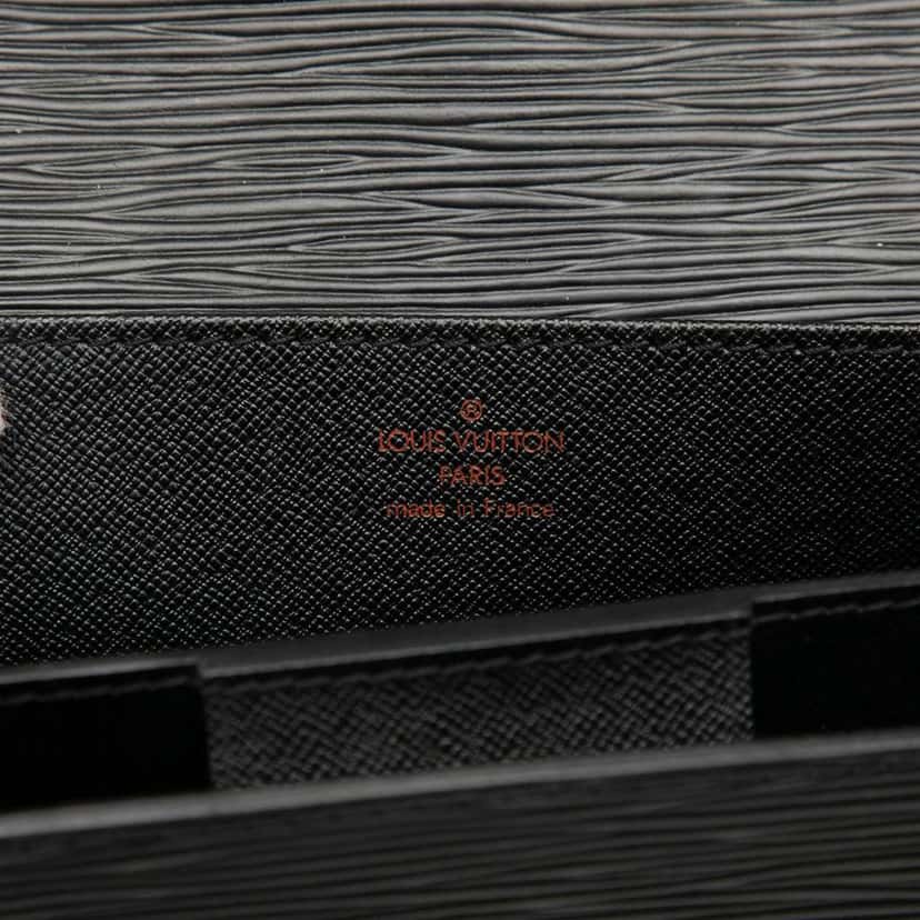 Louis Vuitton Epi Serviette Ambassadeur Black Leather Good condition - Box View