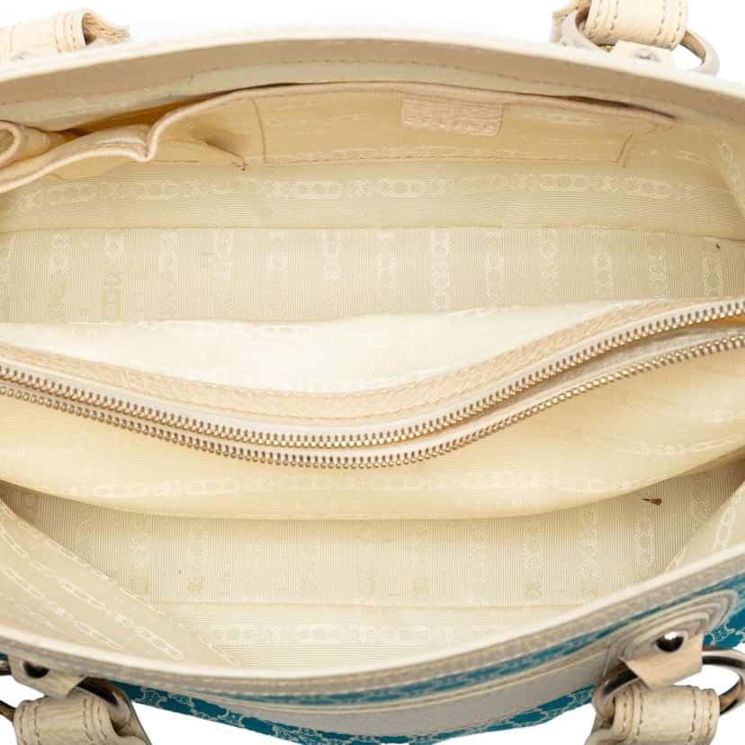 Celine Macadam Canvas Boogie Handbag Blue Canvas Very good condition - Model View