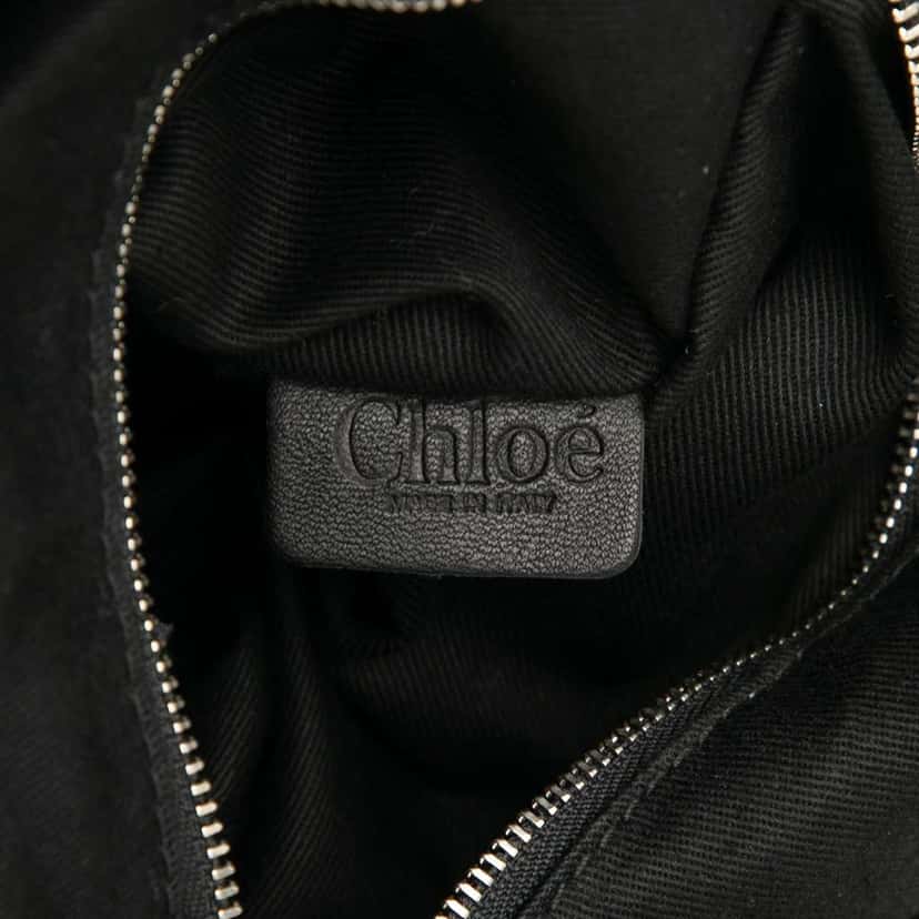 Chloé Large Grained Leather Paddington Handbag Black Leather Good condition - Box View