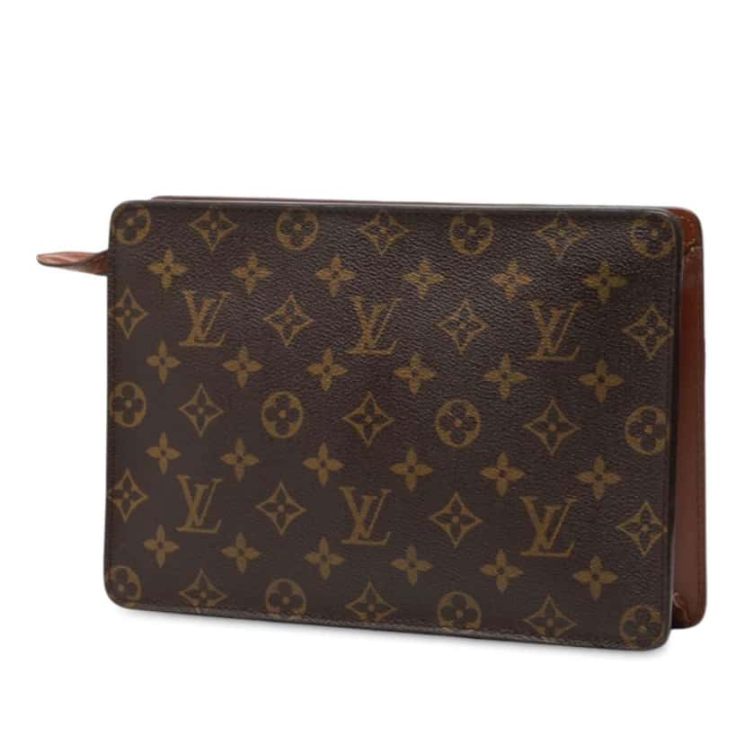 Louis Vuitton Monogram Pochette Homme Brown Good condition - Back View