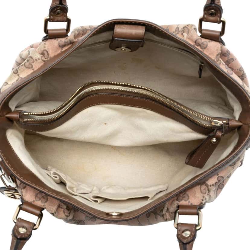Gucci GG Canvas Sukey Tote Brown Canvas Good condition - Model View