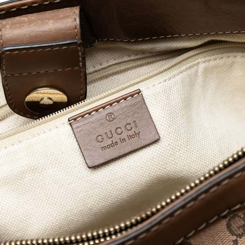 Gucci GG Canvas Sukey Tote Brown Canvas Good condition - Box View