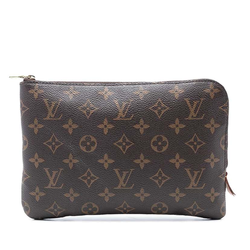 Louis Vuitton Monogram Etui Voyageur PM Brown Good condition - Front View