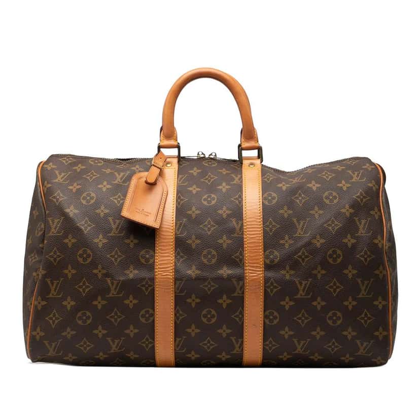 Louis Vuitton Monogram Keepall 45 Brown Good condition - Front View