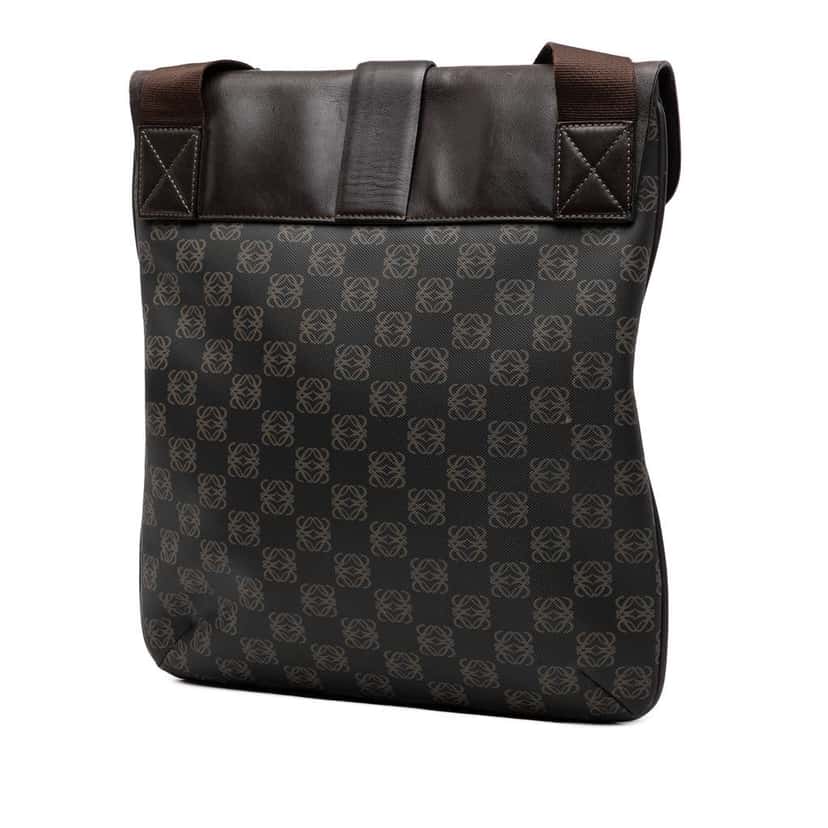 Loewe Anagram Coated Canvas Crossbody Brown Canvas Very good condition - Back View