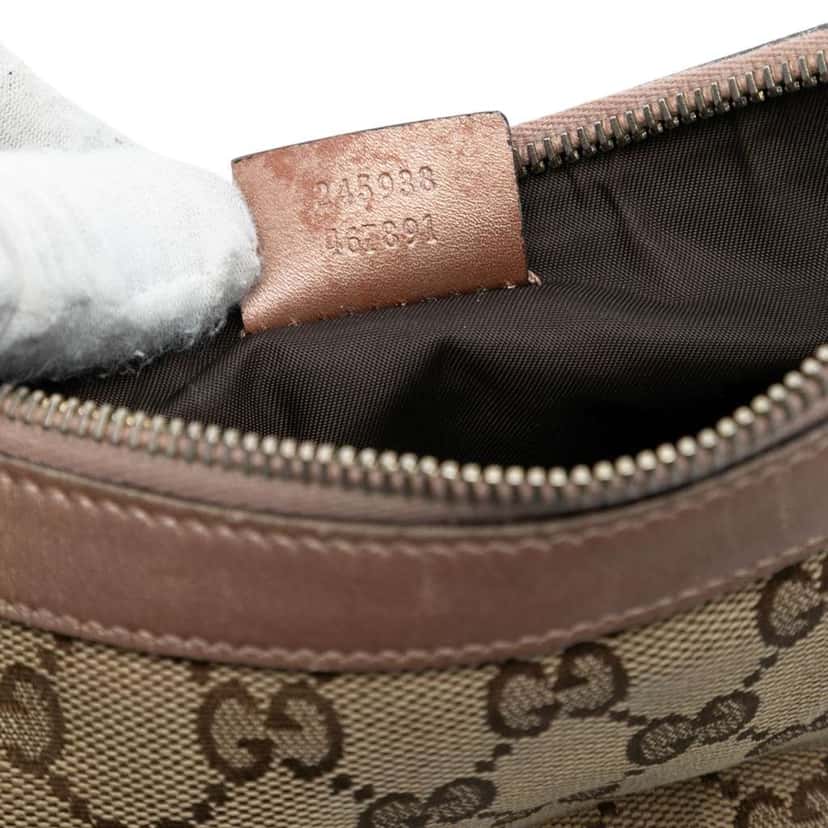 Gucci GG Canvas Lovely Heart Pochette Brown Canvas Good condition - Box View