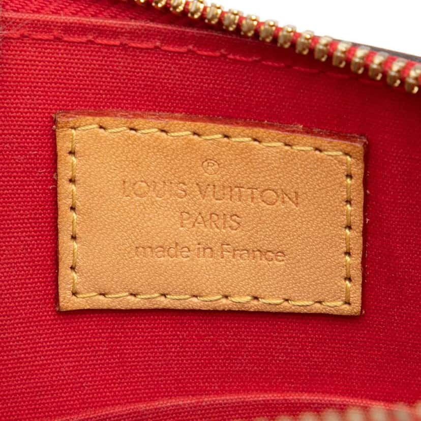 Louis Vuitton Monogram Vernis Alma BB Red Leather Good condition - Box View