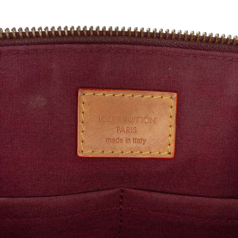 Louis Vuitton Monogram Vernis Sherwood GM Red Leather Good condition - Box View