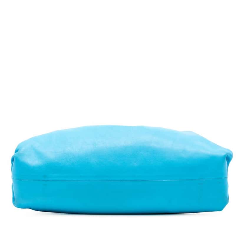 Bottega Veneta Lambskin The Pouch Blue Leather Very good condition - Inside View