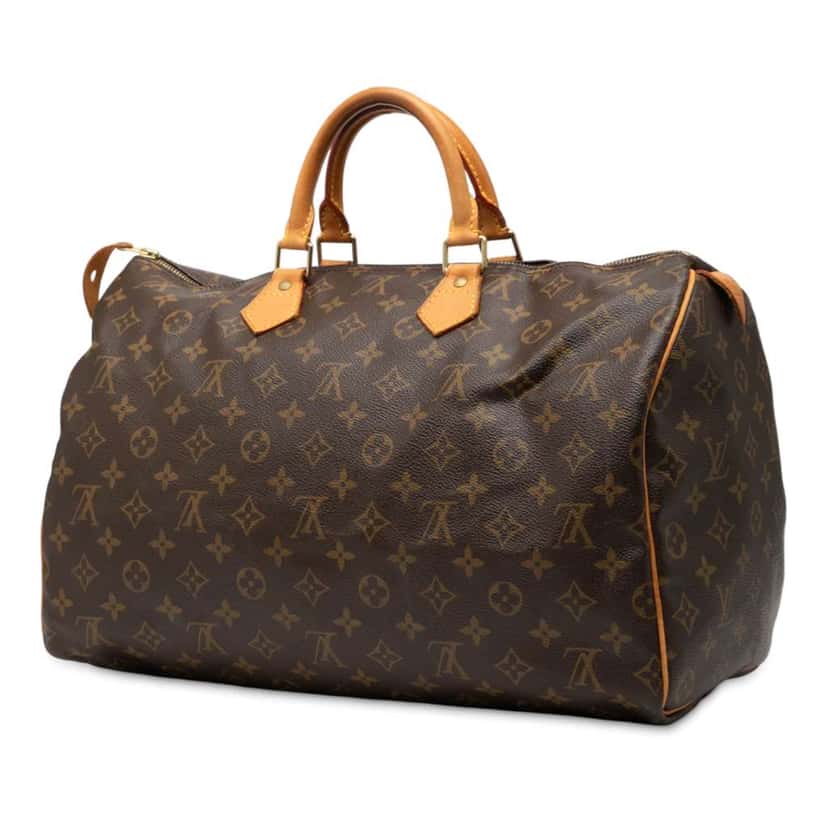 Louis Vuitton Monogram Speedy 40 Brown Good condition - Back View