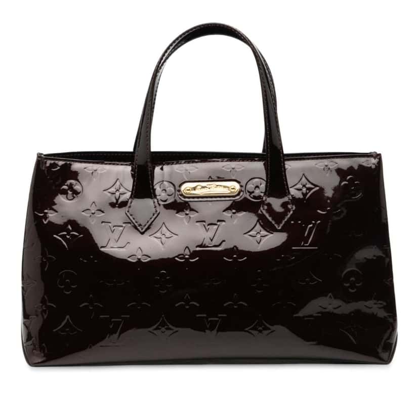 Louis Vuitton Monogram Vernis Wilshire PM Purple Leather Good condition - Front View