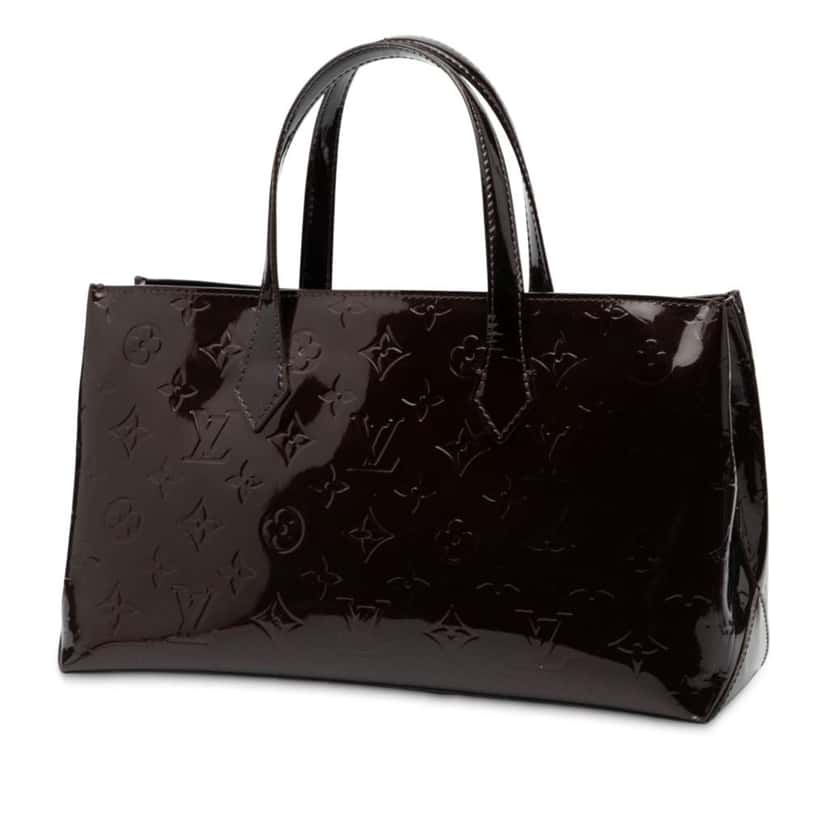 Louis Vuitton Monogram Vernis Wilshire PM Purple Leather Good condition - Back View