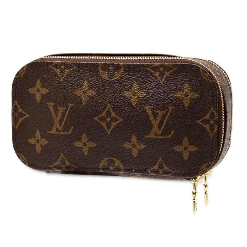 Louis Vuitton Monogram Trousse Blush PM Brown Good condition - Back View