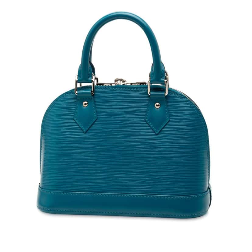 Louis Vuitton Epi Alma BB Blue Leather Good condition - Back View