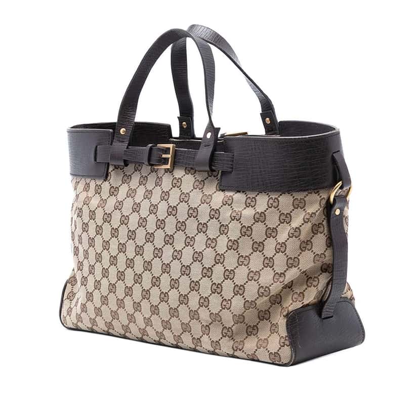 Gucci GG Canvas Tote Brown Canvas Good condition - Back View