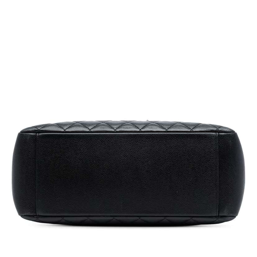 Chanel Caviar Grand Shopping Tote Black Leather Good condition - Inside View